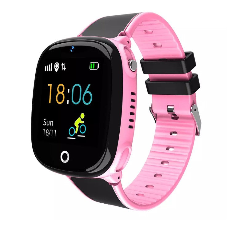 Smartwatch klocka för barn & vuxna GPS funktion 3färger rosa